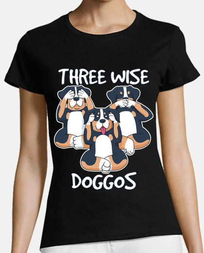 T-shirt tre saggi cagnolini