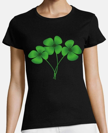 T-shirt tre trifoglio sono quattro foglia s