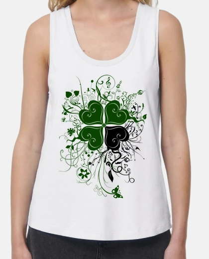 Camiseta trébol corazones