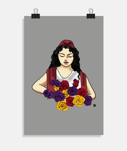 Póster Trece rosas