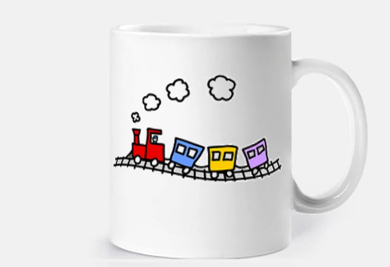 Taza Tren de colores