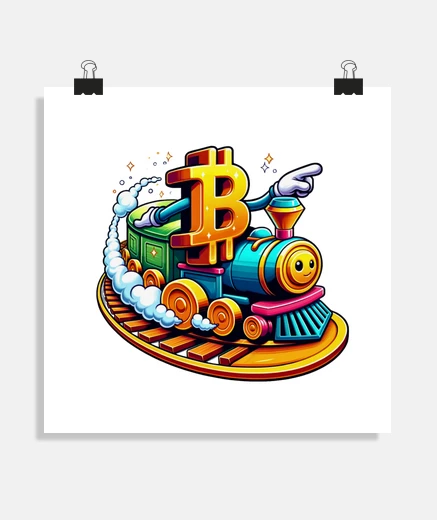 Poster treno coin bit durante il viaggio di in