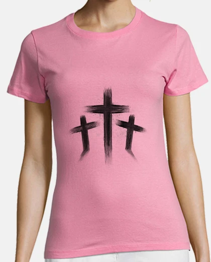 Playera tres cruces de moda grunge y garaje, tendencias de moda actuales,