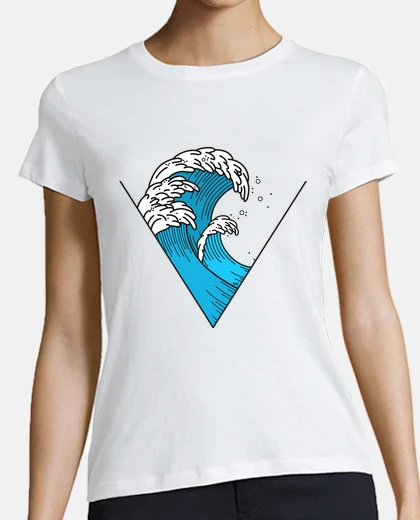 Tee-shirt triangle des vagues