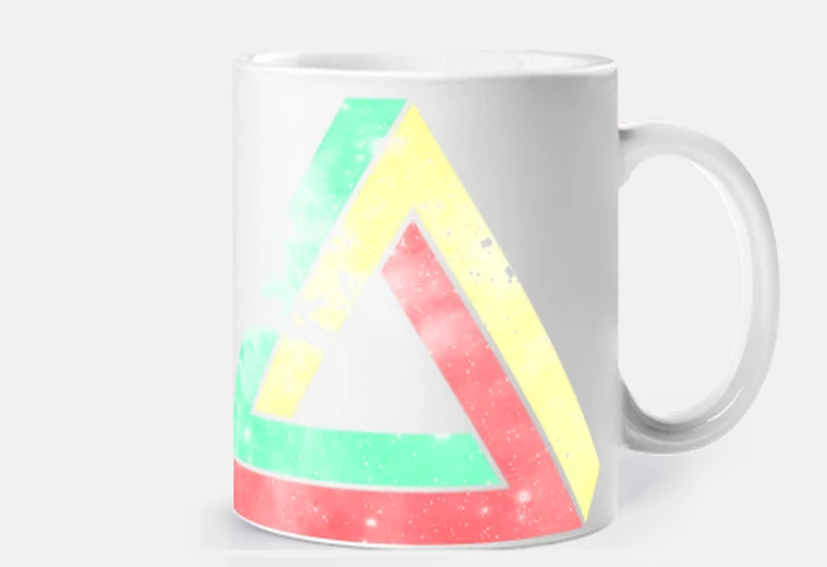 Tazza triangolo di penrose infinito