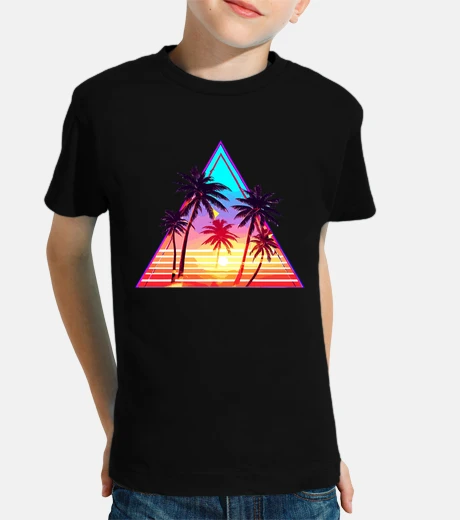 Abbigliamento triangolo di vaporwave palm beach