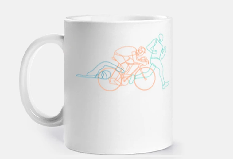Cup triathlon swimming running cycling
