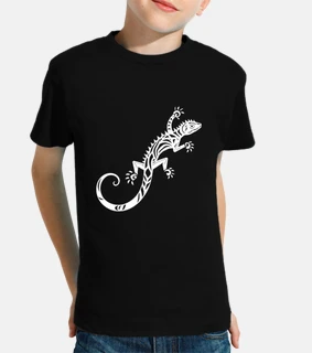 Tribal Gecko in Monochrome
