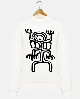Tribal Petroglyphe Alien 2