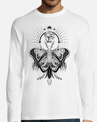 Tribal tattoo butterfly - light tee t-shirt