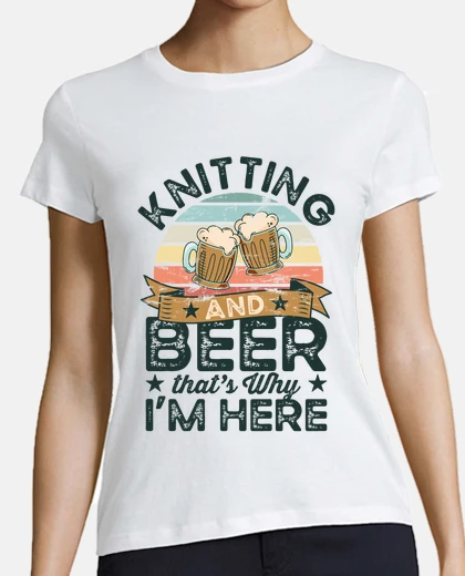 Tee-shirt tricot et bière c39est pourquoi je suis