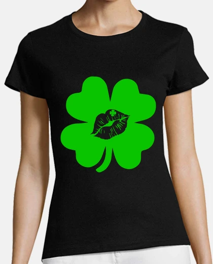 T-shirt trifoglio bacio il giorno di san patriz