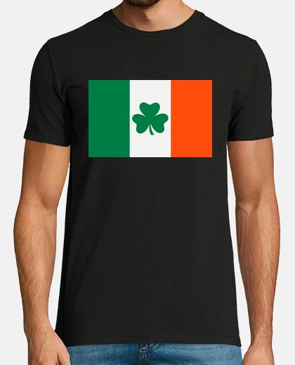 T-shirt trifoglio della bandierina dell'Irlanda