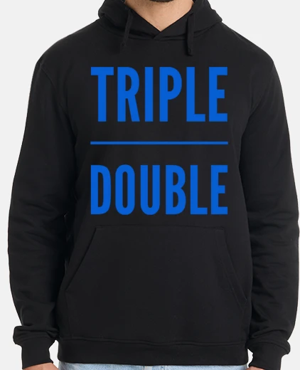 Sudadera triple doble baloncesto baloncesto azul