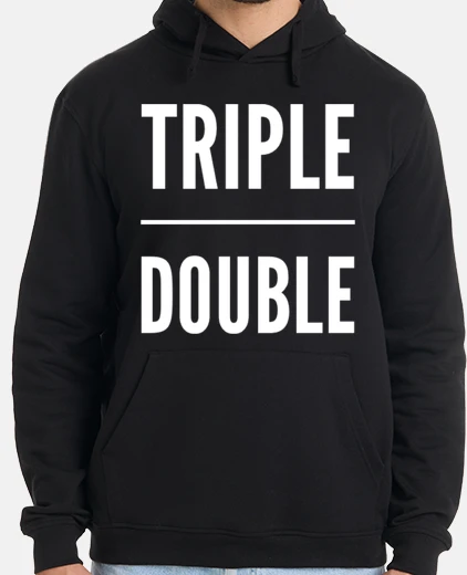 Sudadera triple doble baloncesto baloncesto blan