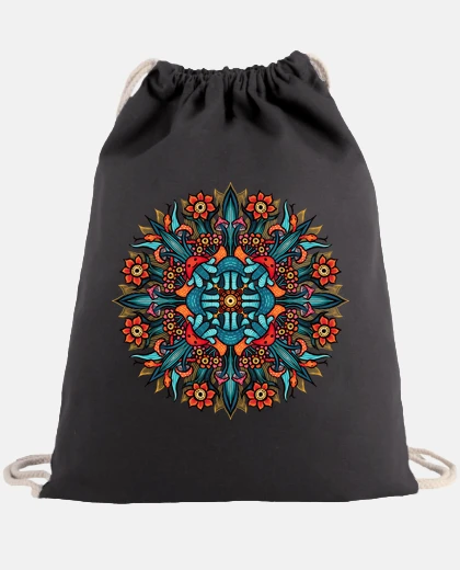 Bag trippy hippie psychedelic mandala