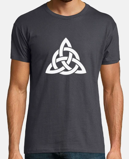 Camiseta Triqueta celta blanca