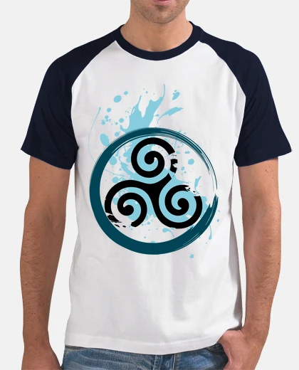 Camiseta triskel ola azul