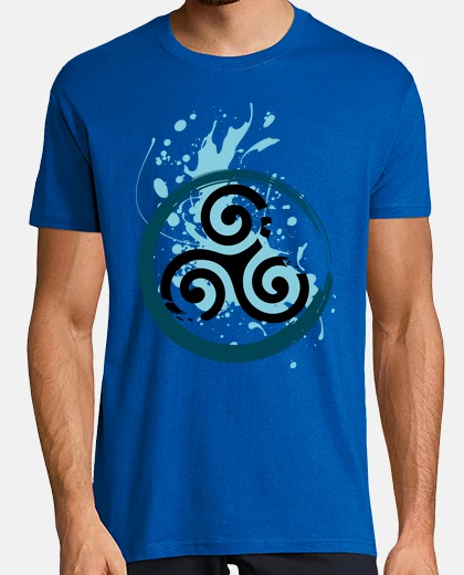 Tee-shirt Triskel vague bleue
