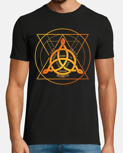 Camiseta triskelion geometría sagrada regalo cel