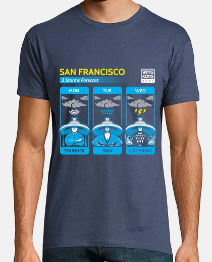Tee-shirt trois tempêtes / gros problème en petite chine / hommes