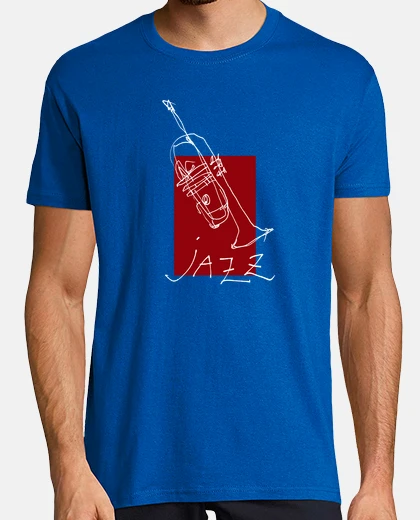 T-shirt tromba jazz bianca 2