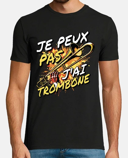 T-shirt trombone non posso ho un musicista jazz