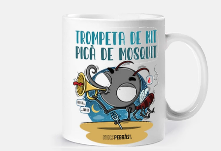 Taza Trompeta de nit picà de mosquit