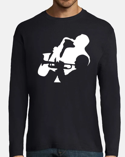 Tee-shirt trompette de jazz et musiciens de saxop