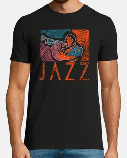 trompettiste de jazz design moderne