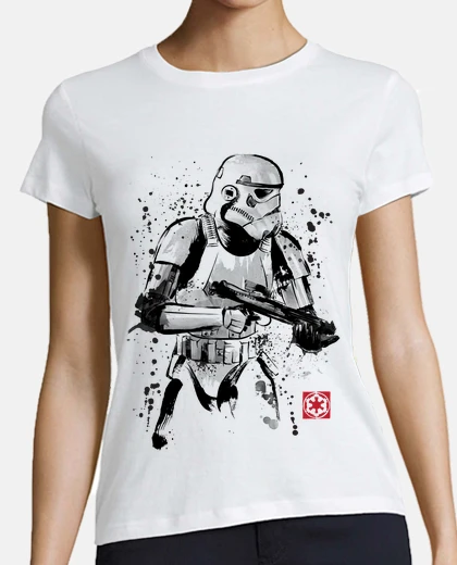T-shirt trooper sumi-e