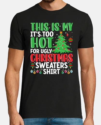 T-shirt troppo caldo per i brutti maglioni nata