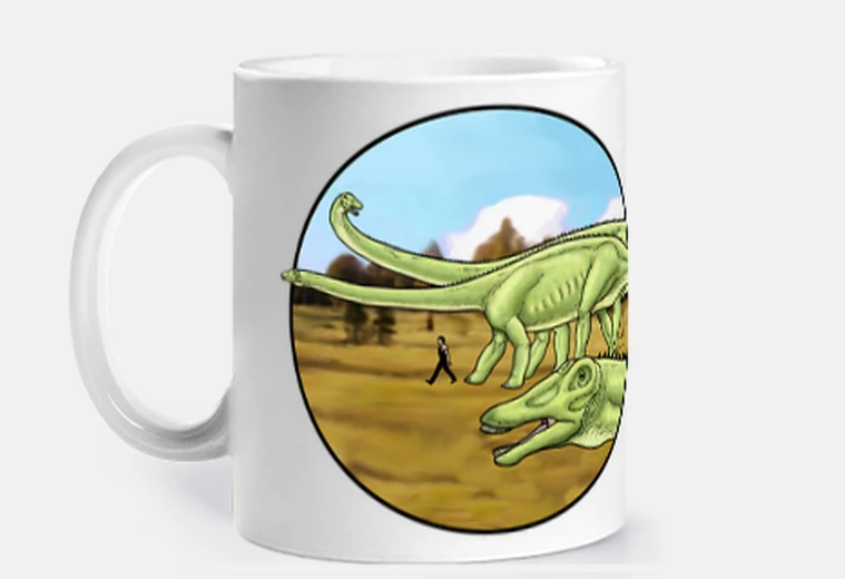 Mug troupeau de diplodocus