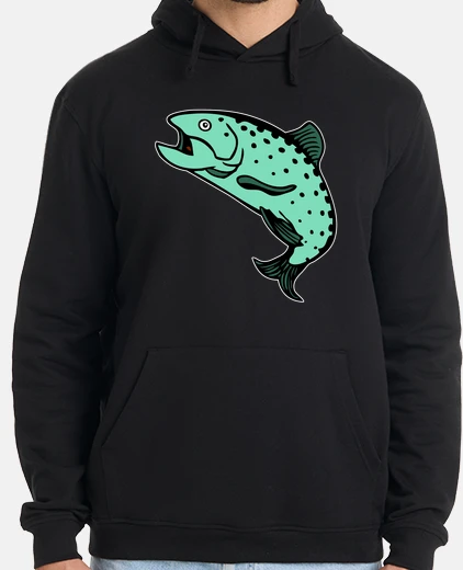Sudadera trucha trucha salmón salmón