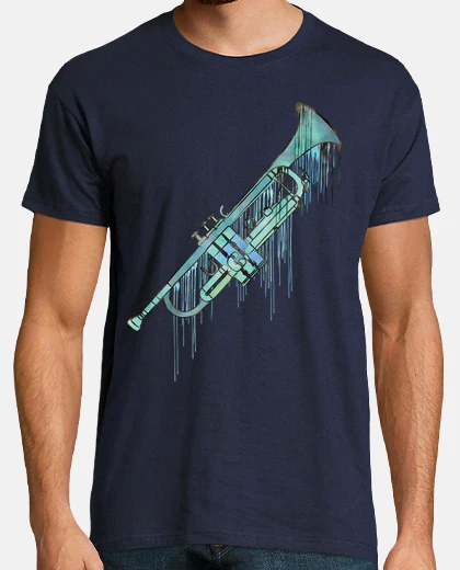 T-shirt trumpet watercolor