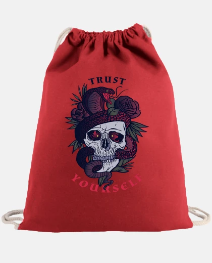 Bag trust yourself skull vintage