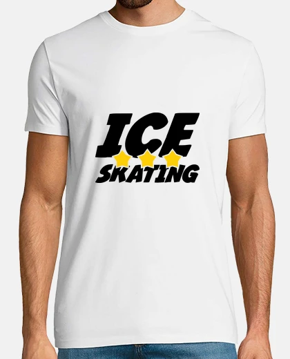 T-shirt tshirt pattinaggio su ghiaccio