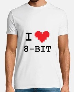 tshirt geek i love 8-bit