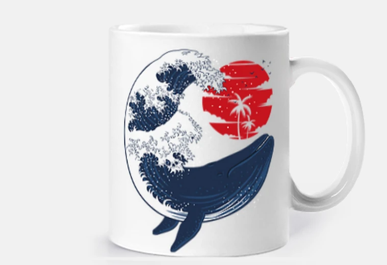Tazza tsunami di balene