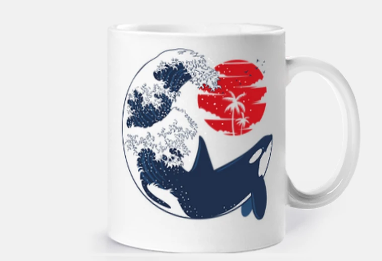 Tazza tsunami di balene assassine