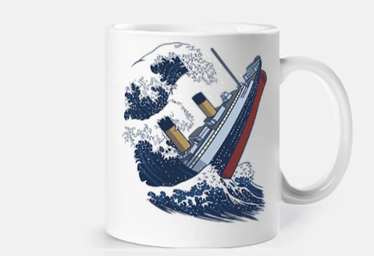 Tazza tsunami titanico