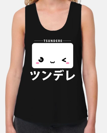 T-shirt tsundere manga anime kawaii katakana