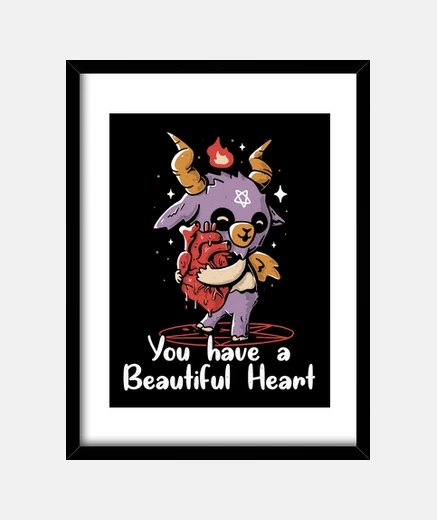 Cadre tu as un beau coeur