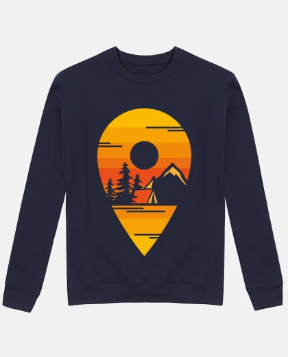 Felpa tu sei qui - montagna