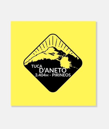 Stampa tuca d aneto - pyrenees