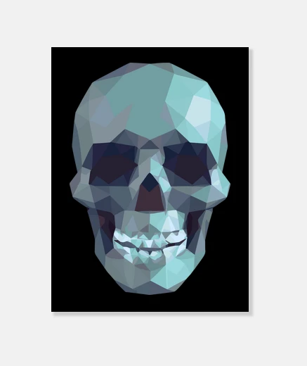 Wall turquoise skull