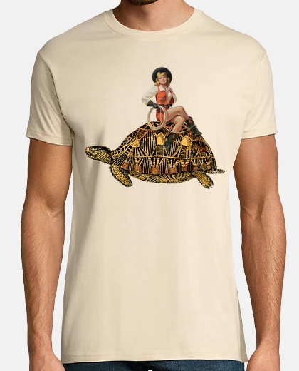T-shirt turtle cowgirl