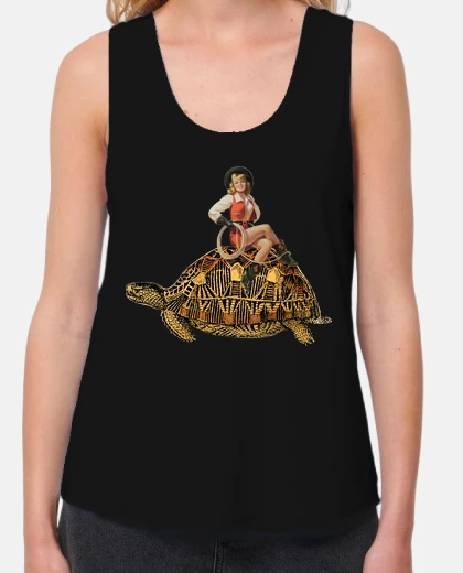 T-shirt turtle cowgirl