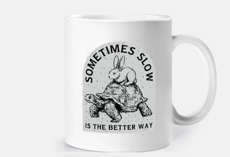 Cup turtle, rabbit, let go, slow down, short circuits, energy saving