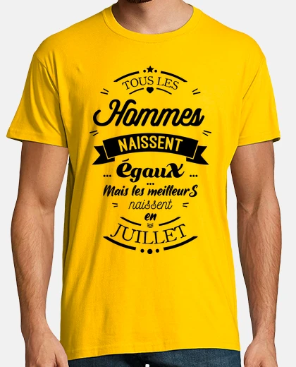 T-shirt tutti gli uomini sono nati uguali a lug
